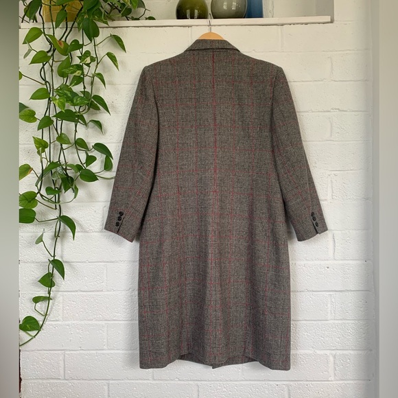 Incredible vintage 1990s Brooks Brothers Grey Wool Double Breasted Overcoat - Picture 6 of 12